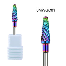 10 Styles Multi-functional Rainbow Tungsten Steel Nail Drill Bit Premium High Hardness Remove Gel Polish Grinding Head