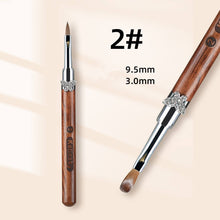 New Butterfly Wood Handle Kolinsky Nail Brush Mink Fur Crystal Carving Pen Kolinsky Nail Art Brush