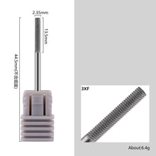 New Silver Tungsten Steel Nail Drill Bit Grinding Head Nail Polish Cuticle Remover 5 in 1 Nail Drill Bit Manicure Tool