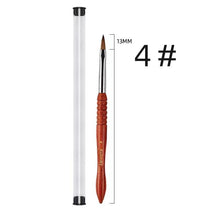 1PC Wooden Handle 100% Kolinsky Acrylic Nail Brush DIY Nail Art Painting Pen Professional UV Gel Kolinsky Nail Brush