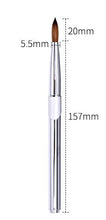 Professional High Quality Aluminum Handle Nail Painting Brush 100% Pure Kolinsky Hair Nail Art Brush