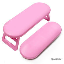 New Plastic Manicure Foldable Nail Arm Rest Hand Pillow Portable Nails Hand Pillow With Bracket Comfortable Nail Art Hand Pillow