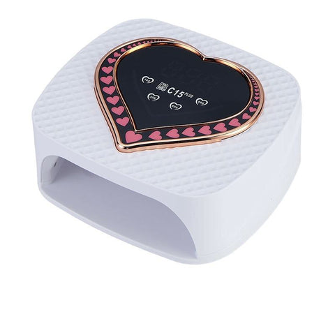 New QB C15 Plus 188W Rechargeable UV LED Nail Lamp Heart Shape 67LEDS Quick Drying Gel Polish Wireless Nail Dryer