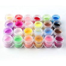 12 Colors Acrylic Powder Neon Pigment Crystal Powders for Nail Polish Nail Art Decorations