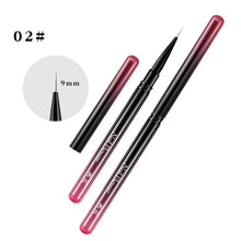 New Gradient Black Nail Art Brush French Beveled Head Nail Art Liner Brush Phototherapy Pen Nylon Hair UV Gel Nail Brushes
