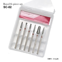 High Quality 6pcs/set Diamond Nail Drill Bit Set Cuticle Remover Grinding Head Electric Nail Drill Bit Set