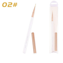 Single Professional Transparent Acrylic Handle Nail Art Tools Light Therapy Paint Petal Drawing Nylon Nail Brush