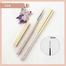 High Quality Japanese Macaron Color Uv Gel Painting Liner Pen Acrylic Handle Soft Nylon Hair Nail Light Therapy Brush Set
