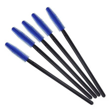 Wholesale 50pcs/bag Colorful Disposable Eyelash Brush Silicone Brush Head Portable Curling Eyelash Mascara Wands