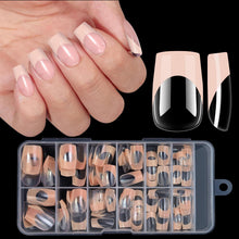 New 120pcs/box Square Full Cover French Wearing Armor False Nail Tips Artificial Fingernails