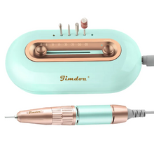 JMD-S103 Precision Round Runway Nail Drill Machine 35000 RPM Low Volume Desktop Electric Nail Drill with Grinding Head Storage
