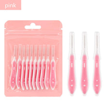 New 10pcs/bag Silicone Handle Disposable Eyebrow Brush Beauty Crevice Brush Multi-Purpose Eyebrow Brush Graft Eyelash Brush