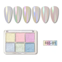 Wholesale Holographic Laser Aurora Solid Mirror Nail Glitter Powder UV Gel Polish Pigment Chrome Powder for Nails