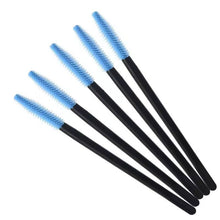 Wholesale 50pcs/bag Colorful Disposable Eyelash Brush Silicone Brush Head Portable Curling Eyelash Mascara Wands