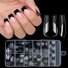 New 120pcs/box Square Full Cover French Wearing Armor False Nail Tips Artificial Fingernails