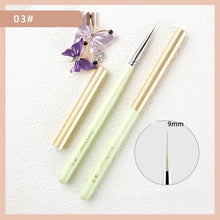High Quality Japanese Macaron Color Uv Gel Painting Liner Pen Acrylic Handle Soft Nylon Hair Nail Light Therapy Brush Set