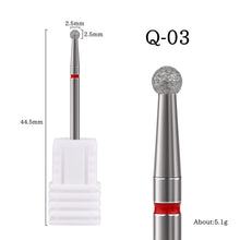 Wholesale 24 Styles Diamond Nail Drill Bits Ball Shape Grinding Head Manicure Dead Skin Remover Polishing Tools