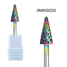 10 Styles Multi-functional Rainbow Tungsten Steel Nail Drill Bit Premium High Hardness Remove Gel Polish Grinding Head
