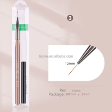 Single New Acrylic Nail Brush Nail Light Therapy Paint Pen Crystal Draw Pen Nail Art Brush