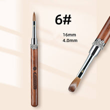 New Butterfly Wood Handle Kolinsky Nail Brush Mink Fur Crystal Carving Pen Kolinsky Nail Art Brush