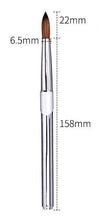 Professional High Quality Aluminum Handle Nail Painting Brush 100% Pure Kolinsky Hair Nail Art Brush
