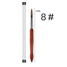 1PC Wooden Handle 100% Kolinsky Acrylic Nail Brush DIY Nail Art Painting Pen Professional UV Gel Kolinsky Nail Brush