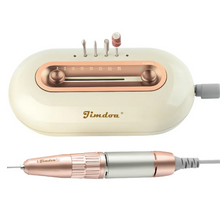 JMD-S103 Precision Round Runway Nail Drill Machine 35000 RPM Low Volume Desktop Electric Nail Drill with Grinding Head Storage