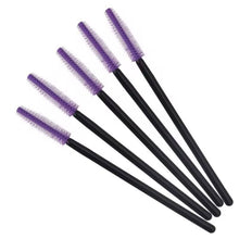 Wholesale 50pcs/bag Colorful Disposable Eyelash Brush Silicone Brush Head Portable Curling Eyelash Mascara Wands