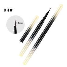 New Gradient Black Nail Art Brush French Beveled Head Nail Art Liner Brush Phototherapy Pen Nylon Hair UV Gel Nail Brushes