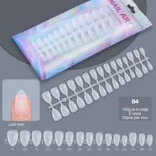 New 150pcs/bag Double-Side Matte Nail Tips Short Round Square Coffin Full Cover Ultra-Thin False Nail Tips for Extension