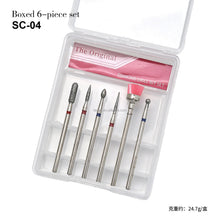 High Quality 6pcs/set Diamond Nail Drill Bit Set Cuticle Remover Grinding Head Electric Nail Drill Bit Set