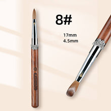 New Butterfly Wood Handle Kolinsky Nail Brush Mink Fur Crystal Carving Pen Kolinsky Nail Art Brush