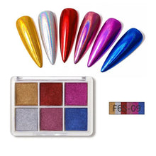 Wholesale Holographic Laser Aurora Solid Mirror Nail Glitter Powder UV Gel Polish Pigment Chrome Powder for Nails