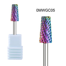 10 Styles Multi-functional Rainbow Tungsten Steel Nail Drill Bit Premium High Hardness Remove Gel Polish Grinding Head