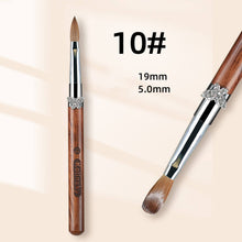 New Butterfly Wood Handle Kolinsky Nail Brush Mink Fur Crystal Carving Pen Kolinsky Nail Art Brush