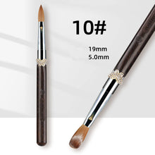 New Purple Sandalwood Handle Kolinsky Nail Brush with Butterfly UV Gel Carving Pen Pure Kolinsky Nail Art Brush