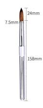 Professional High Quality Aluminum Handle Nail Painting Brush 100% Pure Kolinsky Hair Nail Art Brush