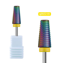 High Quality Carbide Tungsten Steel Nail Drill Bit Multi-functional 5 in 1 Rainbow Nail Remove Gel Nail Care Polishing Drill Bit