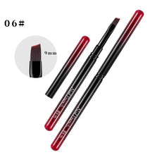 New Gradient Black Nail Art Brush French Beveled Head Nail Art Liner Brush Phototherapy Pen Nylon Hair UV Gel Nail Brushes