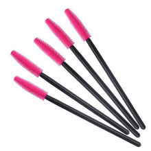 Wholesale 50pcs/bag Colorful Disposable Eyelash Brush Silicone Brush Head Portable Curling Eyelash Mascara Wands