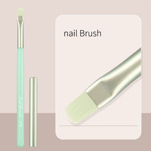 New Pink/Green Manicure Square Round Head Painting Pen Nylon Acrylic Handle Nail Phototherapy Pen Light Therapy Nail Art Brush