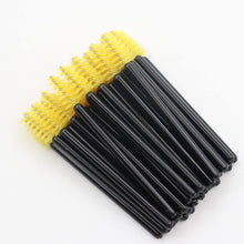 New 50pcs/bag Colorful Disposable Mini Eyelash Brush Flexible Eyelash Mascara Wands Applicator Makeup Brushes