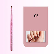 Newest SIngle Pink Acrylic Handle Nylon Hair Light Therapy Nail Art Pen Manicure Drawing Painting Liner Nail Brush