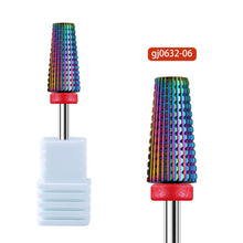 High Quality Carbide Tungsten Steel Nail Drill Bit Multi-functional 5 in 1 Rainbow Nail Remove Gel Nail Care Polishing Drill Bit